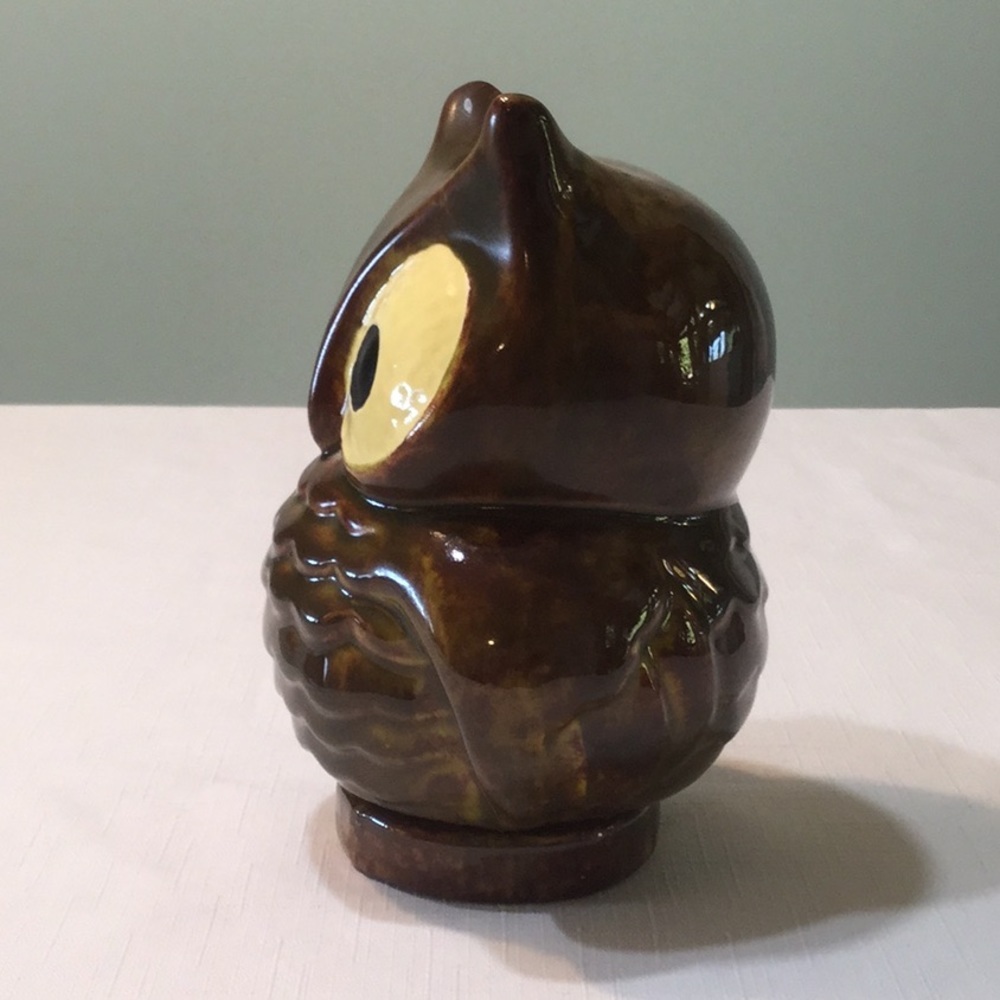 Vintage Handcrafted Ceramic Owl Bank by Starlight Workshop - Picture 2 of 7